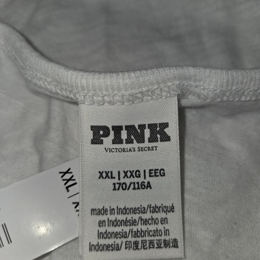 PINK Victoria's Secret White Pajama Tank XXL NWT - Picture 2 of 3